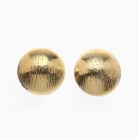 Клипсы &laquo;Тренд&raquo; объёмный круг, цвет золото