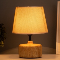 Лампа настольная "Нана" 1х40Вт Е27 коричневый 20х20х27,5см МОДЕЛЬ: