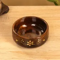 Чаша "Стебель" 12х12х5 см, дерево шишам