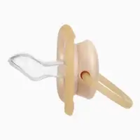 Светящаяся соска-пустышка анатомическая, силикон, от 0 мес., &laquo;Мишка&raquo;, цвет бежевый