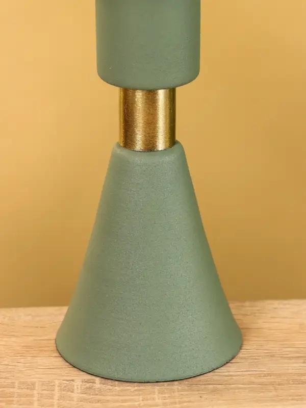 Подсвечник на 1 свечу текстурный "Болотный" 10,5х10,5х19,5 см