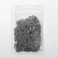 Основа для брелока цепь шарики d2,3ммх10см с застёж набор 100 шт металл серебрян