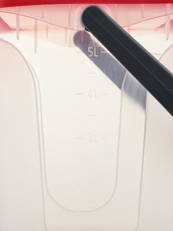 Контейнер для шашлыка c ручкой &laquo;Leto&raquo;, 6 л, пластик, прозрачный, крышка красная