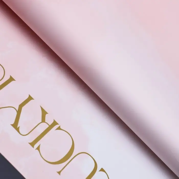 Пленка для цветов матовая, &laquo;Акварель&raquo;, 57&times;57 см, персиковый