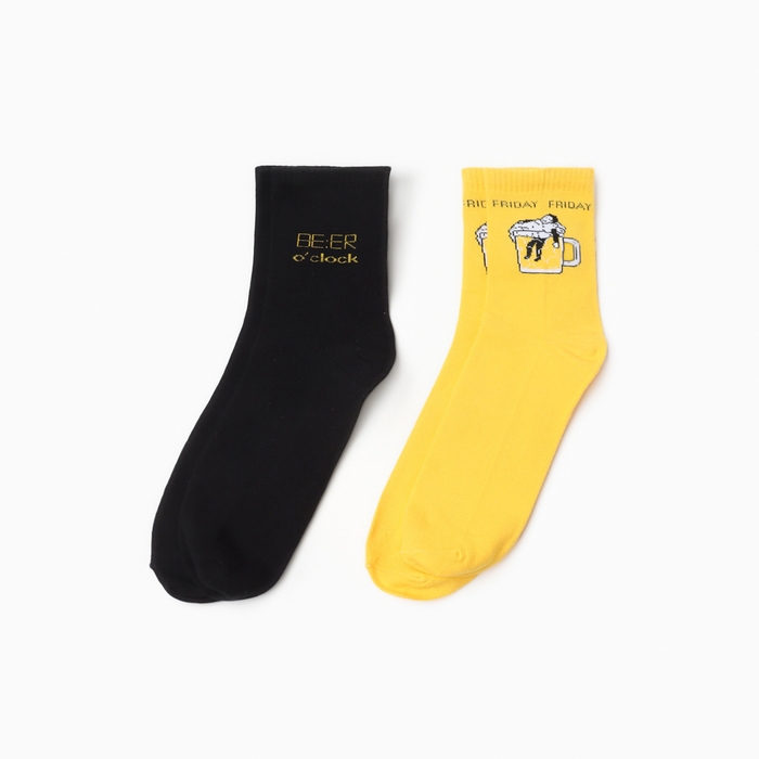 Набор мужских носков KAFTAN Friday, р. 41-44 (27-29 см), 2 пары Набор мужских носков KAFTAN Friday, р. 41-44 (27-29 см), 2 пары