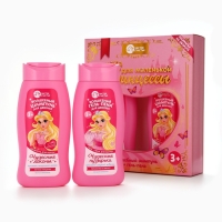 Набор детский "Сказка для маленькой принцессы", гель-пена 250 мл, шампунь 250 мл