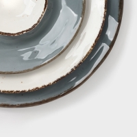 Тарелка глубокая Magistro "Alpine Frost" 23см 23х22,7х5 цвет синий