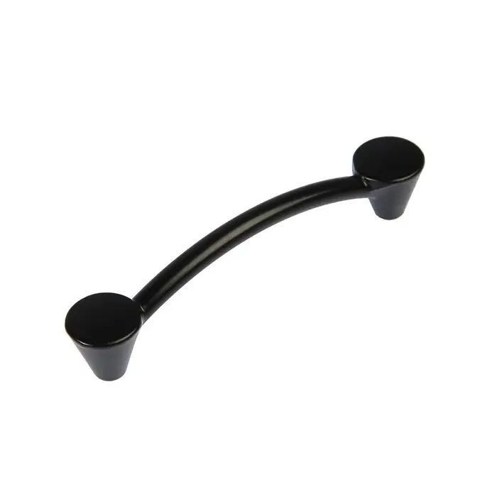 Ручка-скоба мебельная PC174BL, м/о 96 мм, цвет чёрный