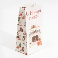 Пакет без ручек &laquo;Новогоднее настроение&raquo;, 10 х 19.3 х 7 см