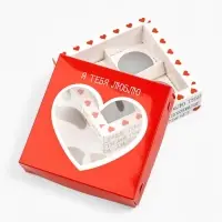 Коробка под 4 конфеты со скретч-слоем &laquo;Я тебя люблю&raquo;, 10.5 х 10.5 х 3.5 см