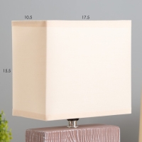 Настольная лампа "Норма" Е14 40Вт кофе 17,5х10,5х28,5 см RISALUX