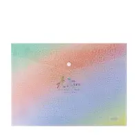 Папка-конверт на кнопке формат А4 180мкр блестящая МИКС Структура (штрихкод на штуке)