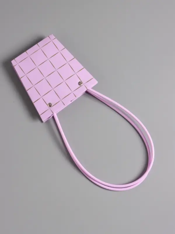 Сумка для цветов лиловая влагостойкая, 13x9.5x13&plusmn;5% см