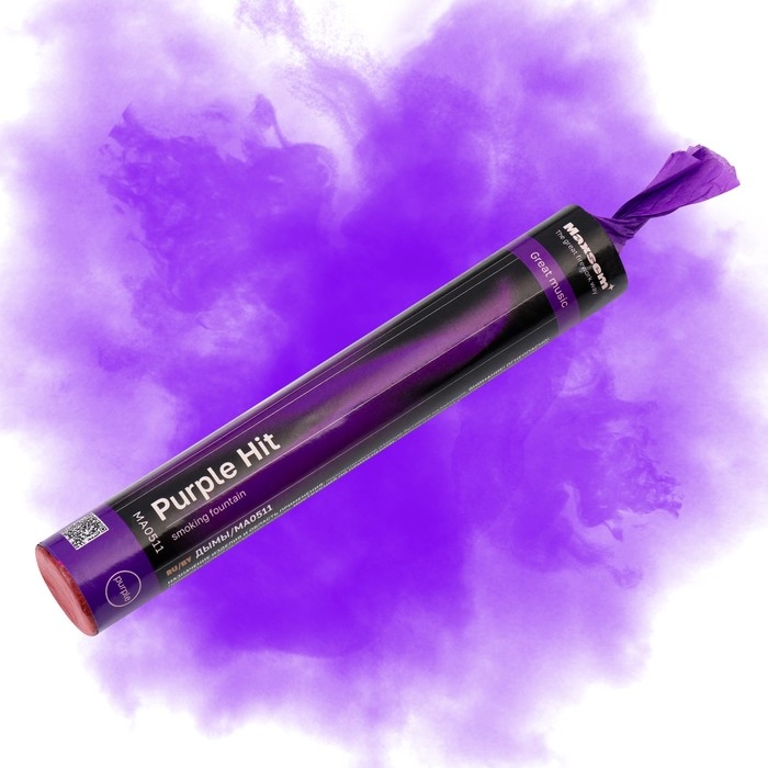 Цветной дым фиолетовый, 0,8 дюйм, ОПТИ, средняя интенсивность, 60 сек Цветной дым фиолетовый, 0,8 дюйм, ОПТИ, средняя интенсивность, 60 сек