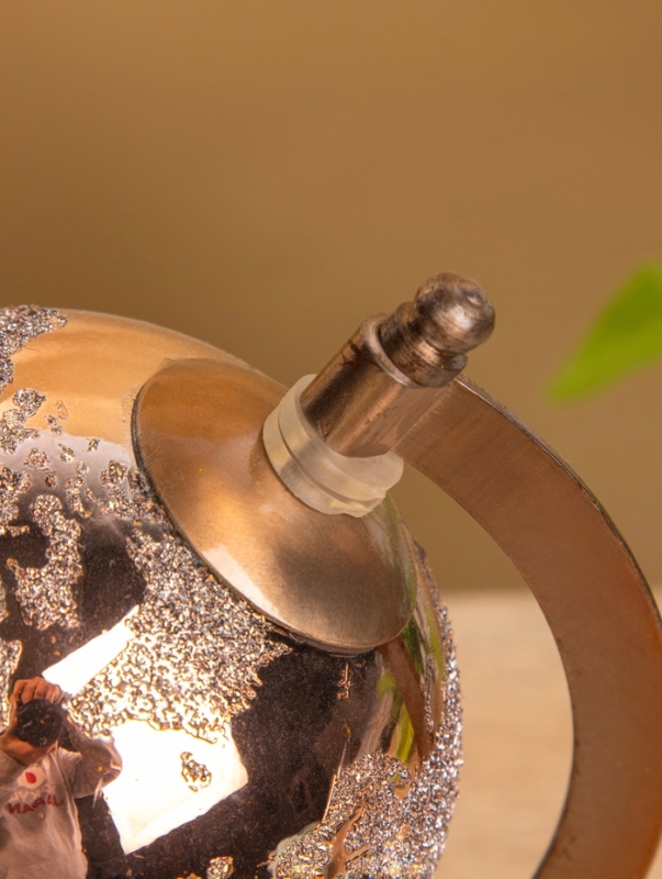 Глобус сувенирный "Сансет" 10х12,5х23 см, стекло, мрамор