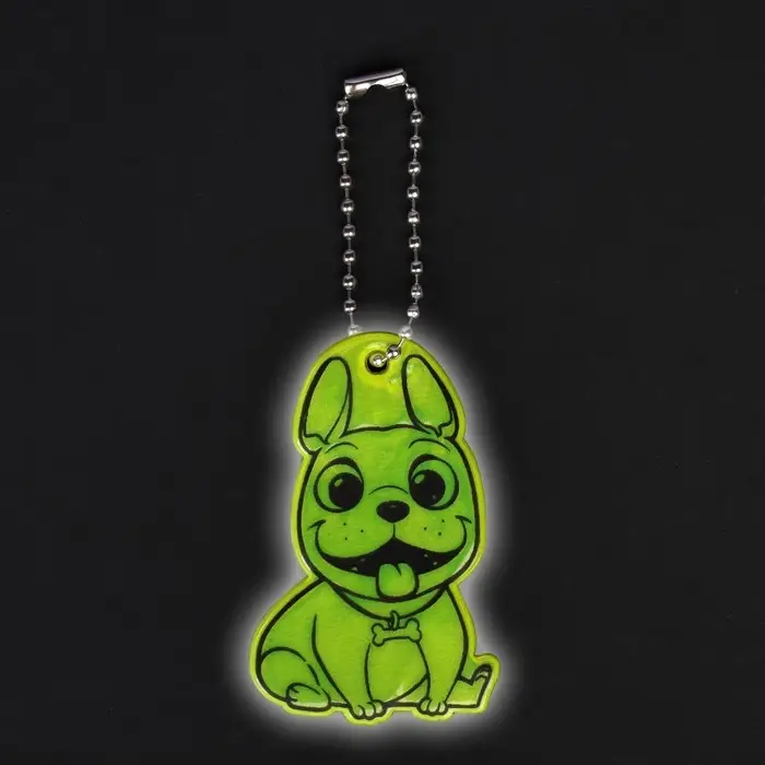 Светоотражающий элемент &laquo;Бульдог&raquo;, двусторонний, 3.6&times;5.7 см, МИКС