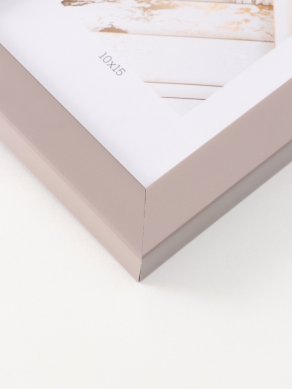 Фоторамка пластик "МИРАМ" 10х15 см, св. коричневый