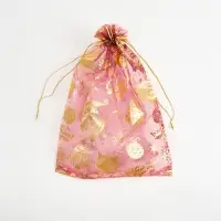 Мешочек подарочный органза &laquo;С Новым годом!&raquo;, 20 &times; 30 см