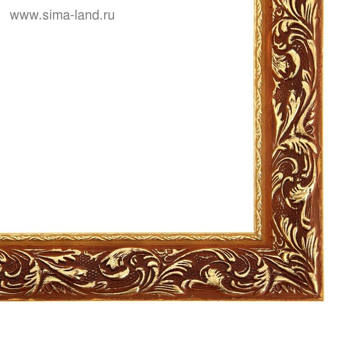 Рама для картин (зеркал) 30 х 40 х 4 см, дерево "Версаль", золотая