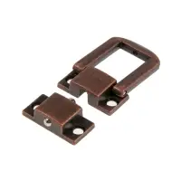 Замок-защелка на ящик ZM01, 2.5&times;2 см, цвет медь