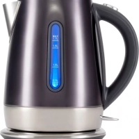 Чайник HYK-S7777 1.7л. 2200Вт графит серебристый