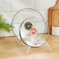 Подставка для крышек Доляна, 28,5&times;14&times;16,5 см, цвет белый