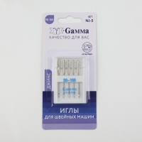 Иглы для бытовых швейных машин, для джинсовых тканей, №90-100, 5 шт, NJ-5 Иглы для бытовых швейных машин, для джинсовых тканей, №90-100, 5 шт, NJ-5