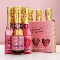 Гель для душа шампанское &laquo;Искрись от счастья&raquo;, набор 3 шт х 250 мл, Чистое счастье