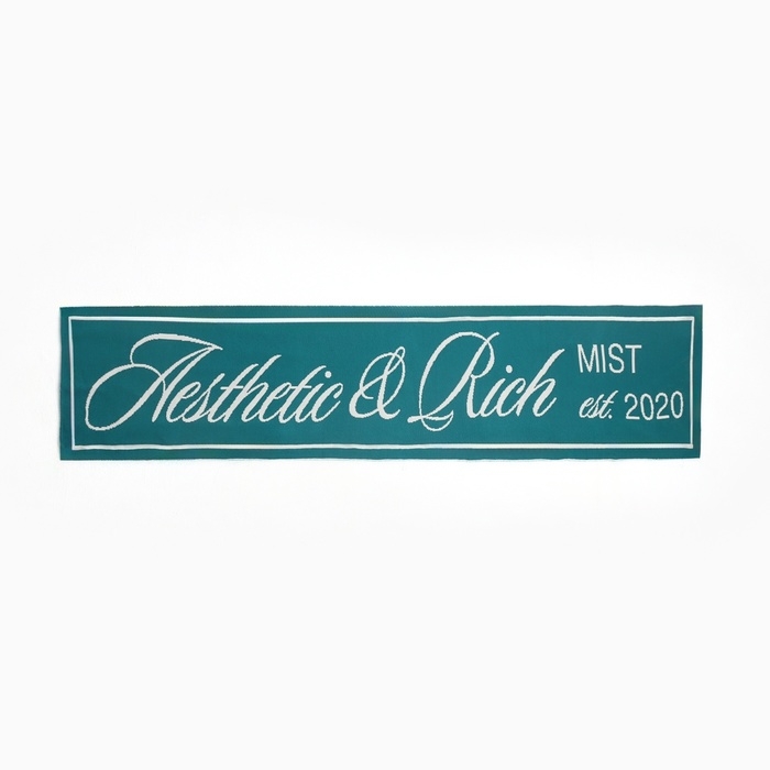 Шарф женский двусторонний MIST зеленый/молочный, размер 47*226см Шарф женский двусторонний MIST зеленый/молочный, размер 47*226см