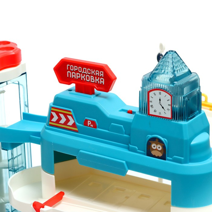 Парковка &laquo;Городская&raquo;, с лифтом, 3 уровня, 4 машинки, световые и звуковые эффекты