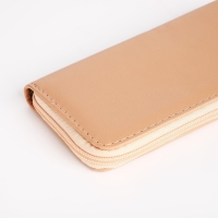 Кошелёк женский на молнии, цвет бежевый Кошелёк женский на молнии, цвет бежевый