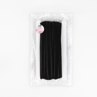 Резинка с силиконом, 10 мм, 10 &plusmn; 1 м, цвет чёрный