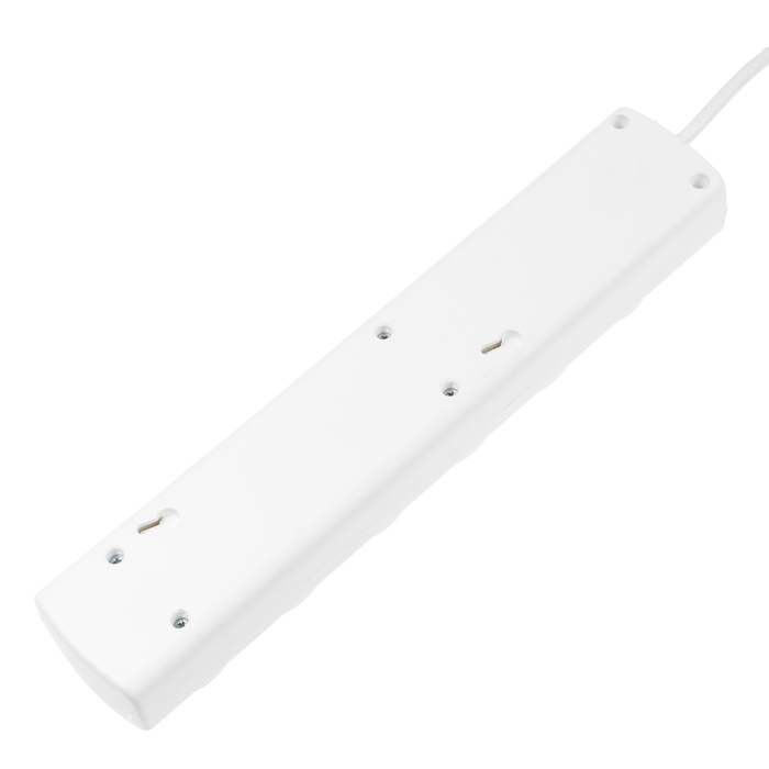 Сетевой фильтр Luazon Lighting, 5 розеток, 1.5 м, 2200 Вт, 3х0.75 мм2, 10 A, 220 В, c предохранителем, белый