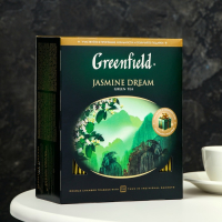 Чай зелёный Гринфилд Jasmine Dream green tea, 100 пакетиков*2 г Чай зелёный Гринфилд Jasmine Dream green tea, 100 пакетиков*2 г