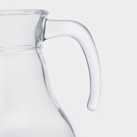 Кувшин Paşabah&ccedil;e Bistro, 1 л, стекло, белая крышка, прозрачный