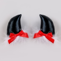 Карнавальный зажим "Рога", набор 2 штуки Карнавальный зажим "Рога", набор 2 штуки