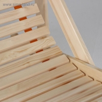 Шезлонг гибкий, усиленный, лакированный, хвоя, 100&times;65&times;78см