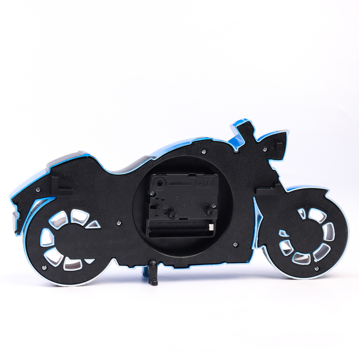 Часы настольные будильник детский "Мотоцикл", с подвесом, 27 х 13 см, циферблат d-8 см