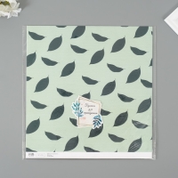 Бумага для скрапбукинга "Листья авокадо" плотность 180 гр набор 5 шт 30,5х32 см Бумага для скрапбукинга "Листья авокадо" плотность 180 гр набор 5 шт 30,5х32 см