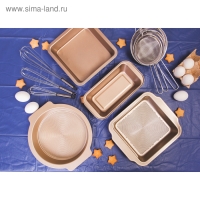 Набор венчиков для взбивания Доляна &laquo;Помощник&raquo;, 3 шт: 19 см, 24 см, 29 см, цвет серебристый