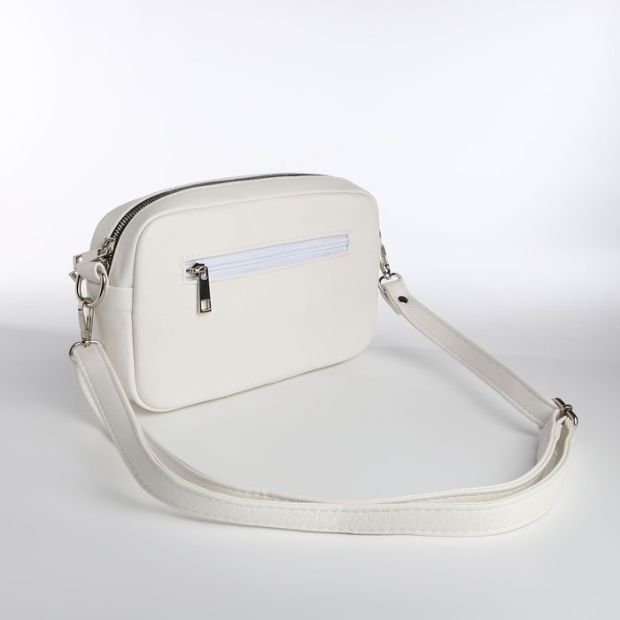 Сумка женская через плечо TEXTURA, маленький размер, цвет белый