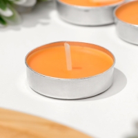 Набор свечей чайных ароматических, 6 шт, апельсин Набор свечей чайных ароматических, 6 шт, апельсин