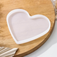 Молд Доляна &laquo;Сердце&raquo;, силикон, 15&times;13&times;1 см, прозрачный