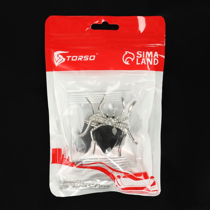 Украшение в дефлектор автомобиля, Паук, черный