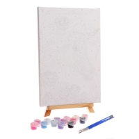 Картина по номерам на холсте с подрамником &laquo;Единорог в цветах&raquo;, 30х20 см