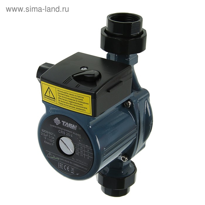 Насос циркуляционный TAEN СRS25/4, напор 4 м, 35/50/71 Вт Насос циркуляционный TAEN СRS25/4, напор 4 м, 35/50/71 Вт