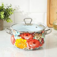 Кастрюля эмалированная &laquo;Пион&raquo;, 3.1 л, индукция