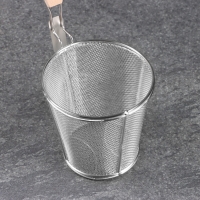 Корзинка для приготовления картошки фри, 35см, дерев ручка Корзинка для приготовления картошки фри, 35см, дерев ручка