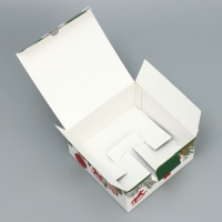 Коробка подарочная новогодняя складная &laquo;Новогодняя&raquo;, 15 х 15 х 7 см, Новый год