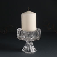 Подсвечник стекло на 1 свечу d=5 см "Греческие колоны" прозрачный 9х9х9 см Подсвечник стекло на 1 свечу d=5 см "Греческие колоны" прозрачный 9х9х9 см